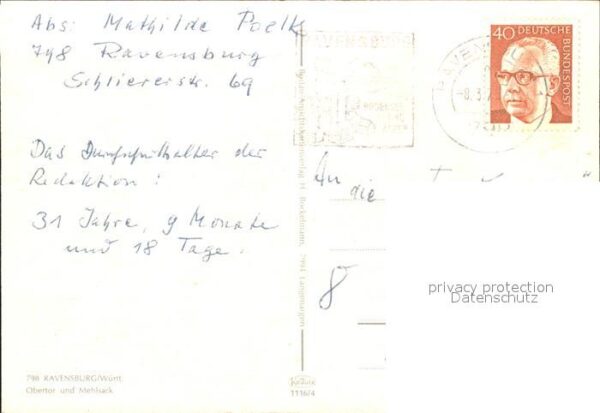 Ravensburg Wuerttemberg Obertor und Mehlsack – Bild 2