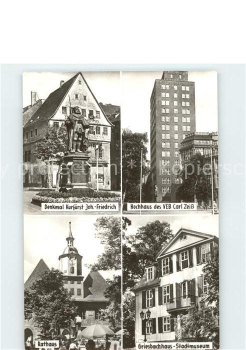 Jena Denkmal Kurfürt Joh. Friedrich VEB Carl