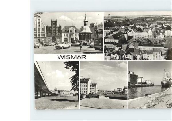 Wismar Mecklenburg Vorpommern Marktplatz Hochbrücke Hafen Schiffe