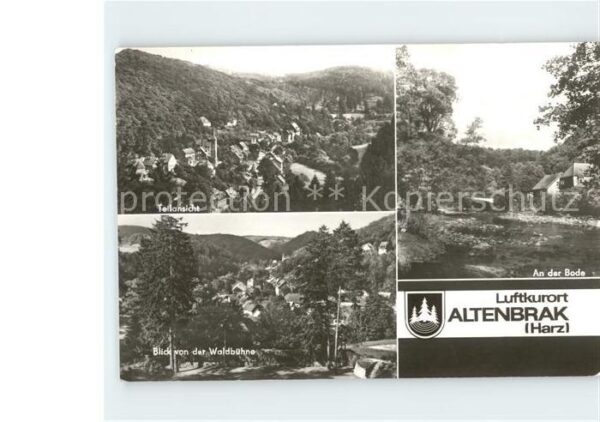 Altenbrak Harz Boda Blick von Waldbühne