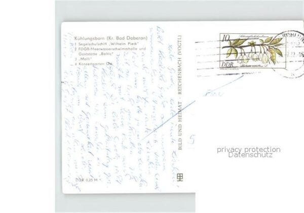 Kuehlungsborn Ostseebad Segelschulschiff Wilhelm Pieck Meerwass – Bild 2