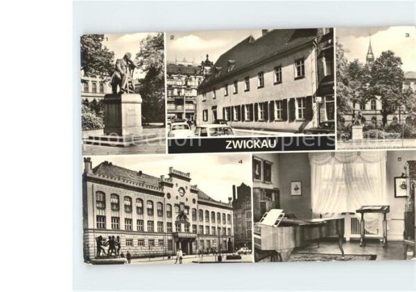 Zwickau Sachsen Robert Schumann Haus Denkmal Schwanente