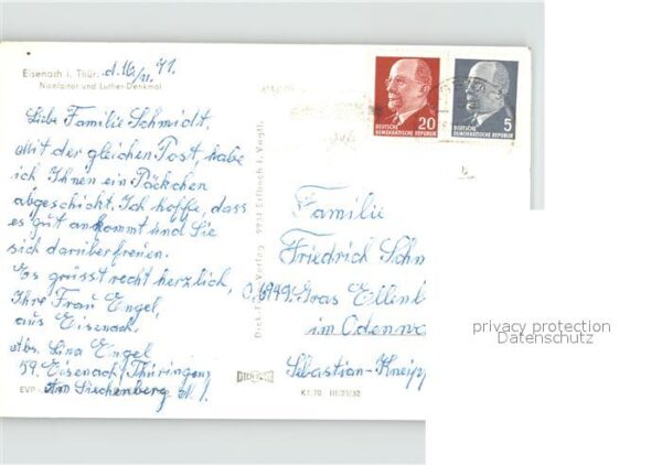 Eisenach Thueringen Nicolaitor und Lutherdenkmal – Bild 2