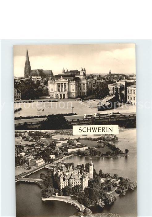 Schwerin Mecklenburg Theater Schloss Museum Dom
