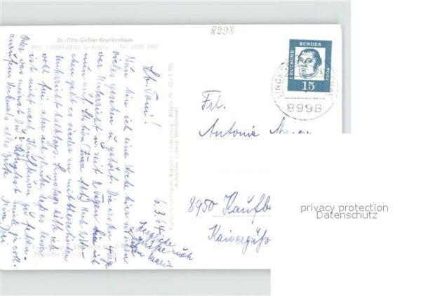 Lindenberg Allgaeu Fliegeraufnahme Dr. Otto Geßler Kranken – Bild 2