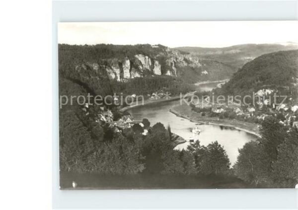 Wehlen Sachsen mit Bastei