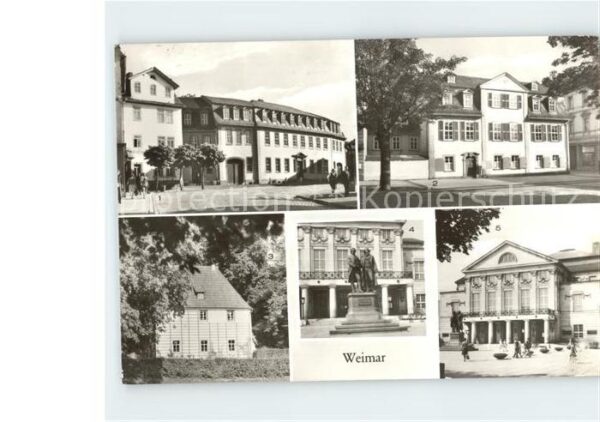 Weimar Thueringen Schillerhaus Goethes Gartenhaus Denkmal