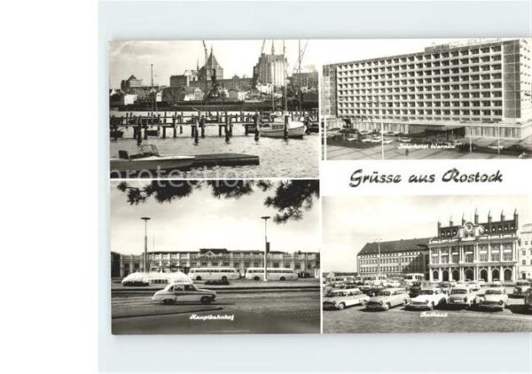 Rostock Interhotel Warnow Bahnhof Rathaus
