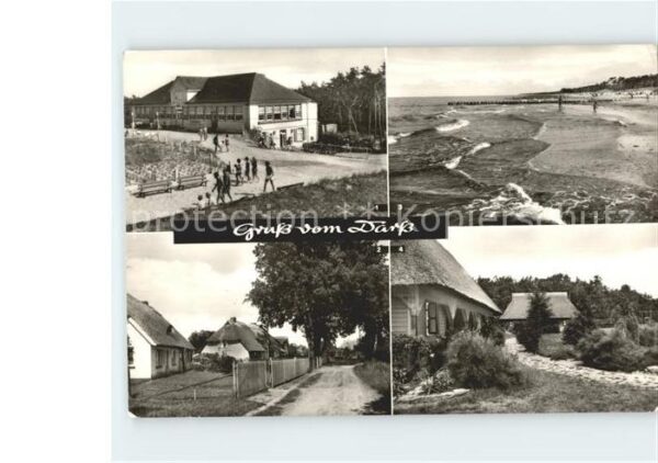 Darss Region Ostsee Strand Reetdachhäuser