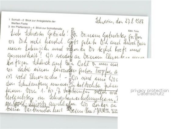 Schwerin Mecklenburg Schloss Anlegestelle Pfaffenteich – Bild 2