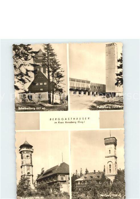 Fichtelberg Oberwiesenthal Scheibenberg Berggasthäuser im Kreis An