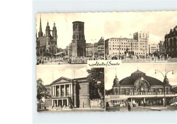 Halle Saale Marktplatz Theater des Friedens Hauptba