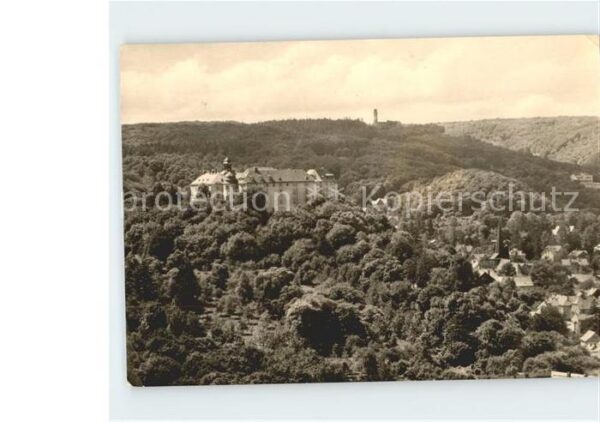 Blankenburg Harz Blick vom Großvater auf das Schloss