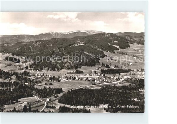 Hinterzarten Fliegeraufnahme mit Feldberg