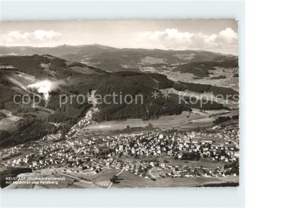 Neustadt Titisee Fliegeraufnahme mit Hochfirst und Feldb