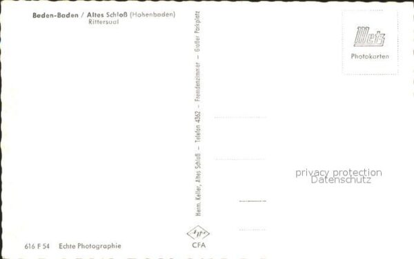 Baden-Baden Altes Schloss Rittersaal – Bild 2