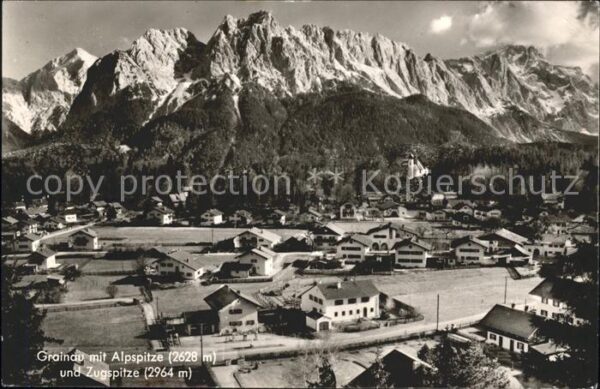 Grainau mit Alpspitze und Zugspitze