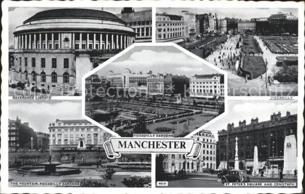 Manchester St Peter Square Piccadily LIbrary