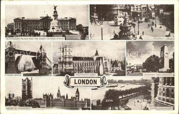 London Buckingham Palace Circus Whitehall Parl