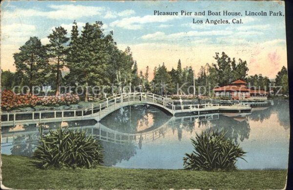 Los Angeles California Pleasure Pier Boat House Lincoln Park