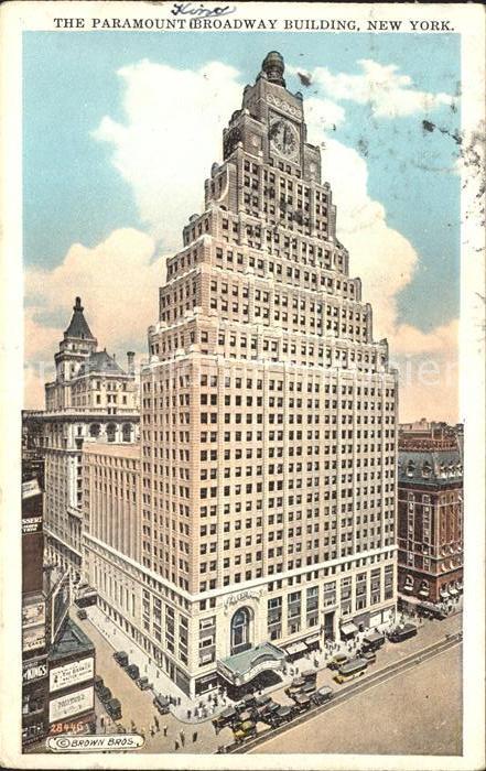 New York City Paramount Broadway Building