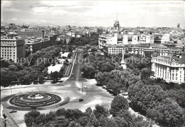 Madrid Spain Napluno Paseo Prade