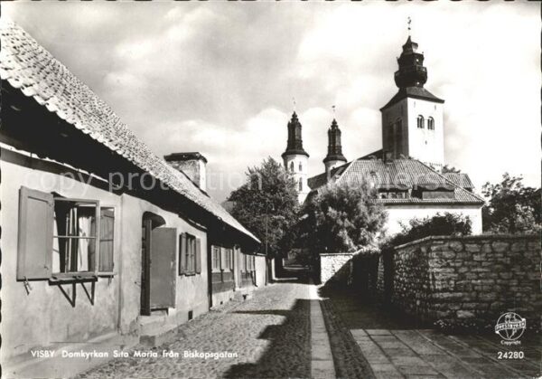 Visby Domkyrkan Sita Maria fran Biskopsgatan