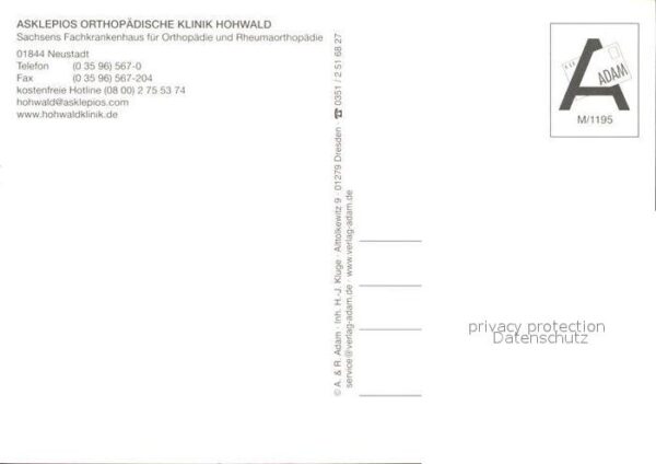 Neustadt Sachsen Asklepios Orthopädische Klinik Hohwald – Bild 2