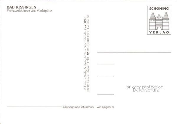 Bad Kissingen Fachwerkhäuser Marktplatz – Bild 2