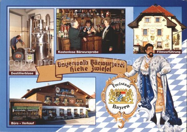 Zwiesel Niederbayern Bärwurzerei Heinrich Hieke Destillierbl