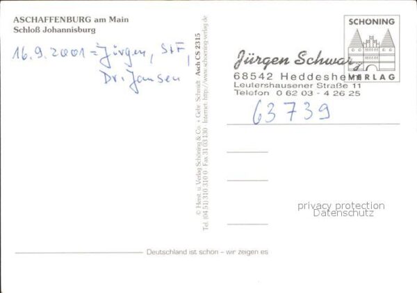 Aschaffenburg Main Schloss Johannisburg – Bild 2