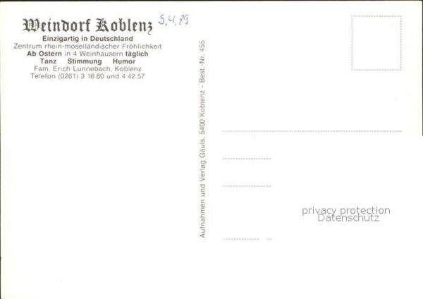 Koblenz Rhein Weindorf Zentrum rhein moselländischer – Bild 2