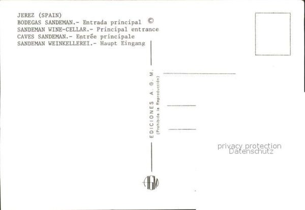 Jerez de la Frontera Bodegas Sandemann Entrada principal San – Bild 2