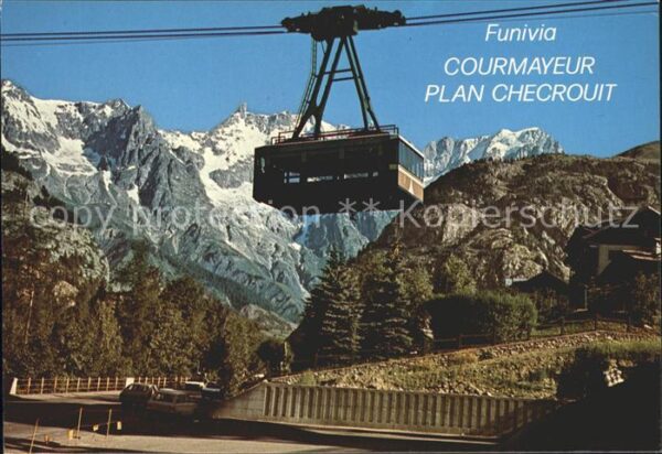 Courmayeur Plan Checrouit Luftseilbahn