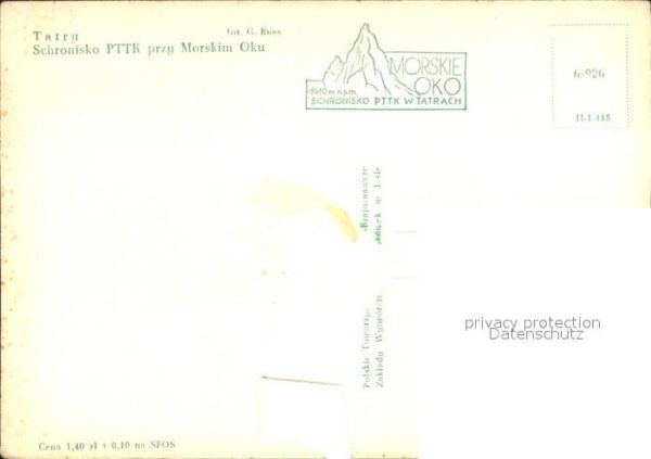 Tatry Vysoke Gebirge Schronisko PTTK przy Morskim Oku – Bild 2