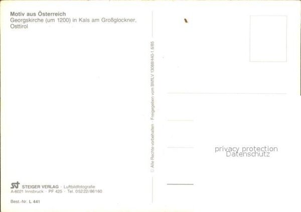 Kals Grossglockner Fliegeraufnahme Georgskirche – Bild 2