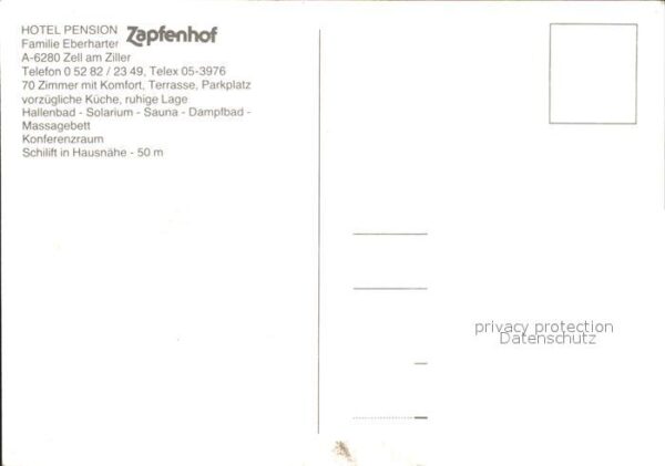 Zell Ziller Tirol Hotel Pension Zapfenhof – Bild 2
