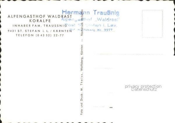 St Stefan Lavanttal Alpengasthof Waldrast Koralpe – Bild 2