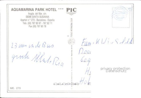 Santa Susanna Aquamarina Parkhotel Fliegeraufnahme – Bild 2