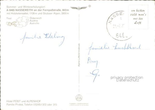 Nassereith Fliegeraufnahme an Fernpaßstrasse – Bild 2