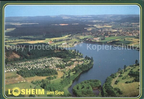 Losheim See Fliegeraufnahme mit See
