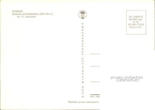 Poznan Posen Bazylika architkatedralna – Bild 2
