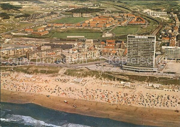 Zandvoort Holland Strand Fliegeraufnahme