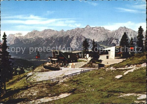 Seefeld Tirol Rosshütte mit Harmelekopf Bahn Zugspitz