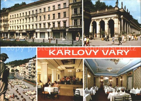 Karlovy Vary Hotel Gasträume Strassenpartie