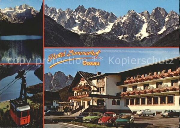 Gosau Oberoesterreich Hotel Sommerhof Panorama Seilbahn