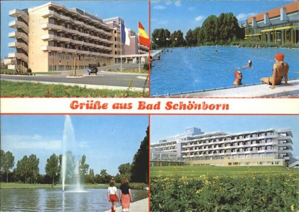 Bad Schoenborn Sigmund Weil Klinik Schwimmbad Fontäne