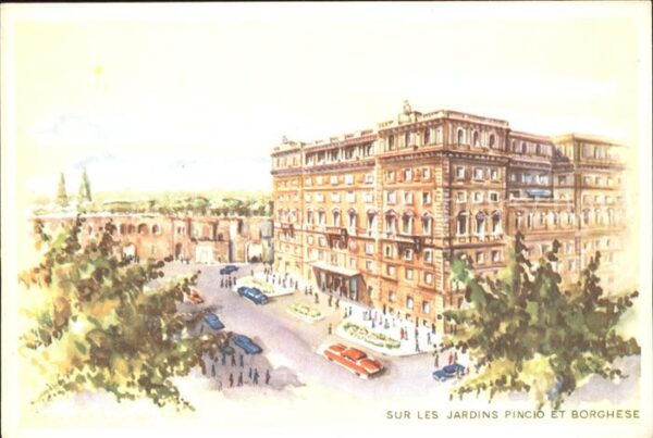 Roma Rom Hotel Flora sur les Jardins pincio et B