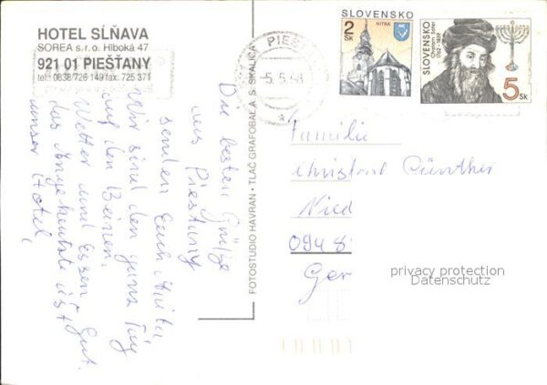 Piestany Hotel Slnava Swimmingpool Ortsansichten – Bild 2