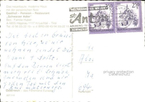 Haegerau Tirol Gasthof Pension Schwarzer Adler – Bild 2
